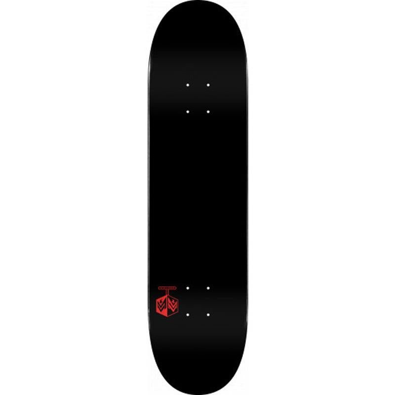 Mini Logo 8" x 31.45" Chevron Detonator Solid Black Skateboard Deck - 5150 Skate Shop