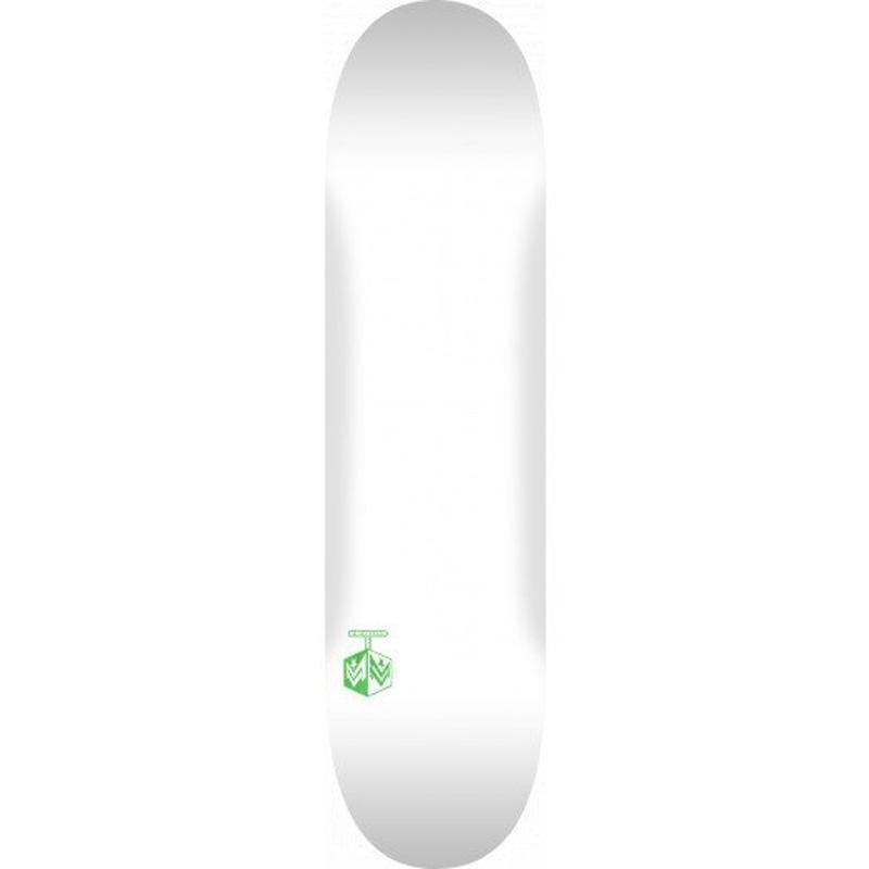 Mini Logo 8.25"x 31.95" Chevron Detonator Solid White Skateboard Deck - 5150 Skate Shop