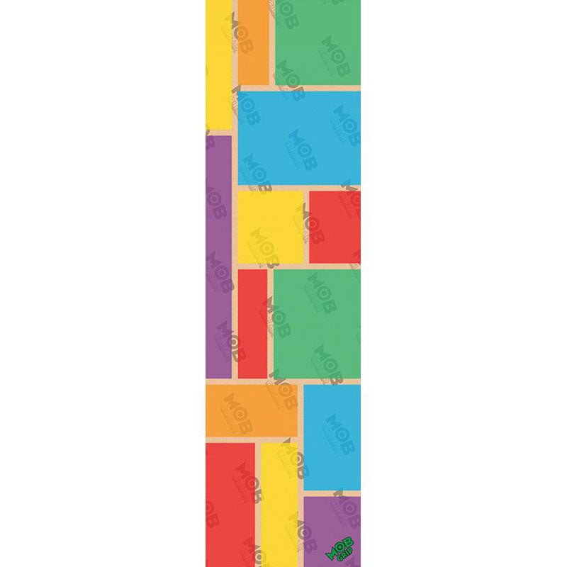 Mob Grip 9" x 33" Blocks Color Clear Sheet Skateboard Grip Tape-5150 Skate Shop