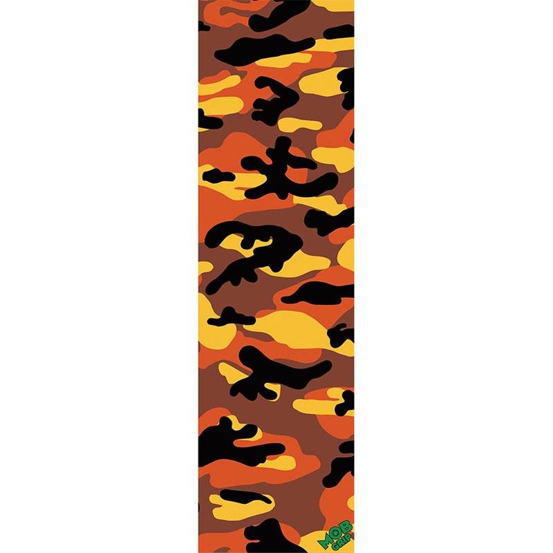 Mob Grip 9" x 33" Orange Camo Skateboard Grip Tape - 5150 Skate Shop