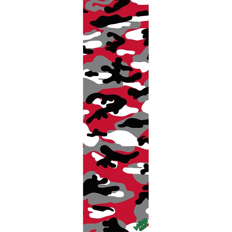 Mob Grip 9" x 33" Red Camo Skateboard Grip Tape - 5150 Skate Shop