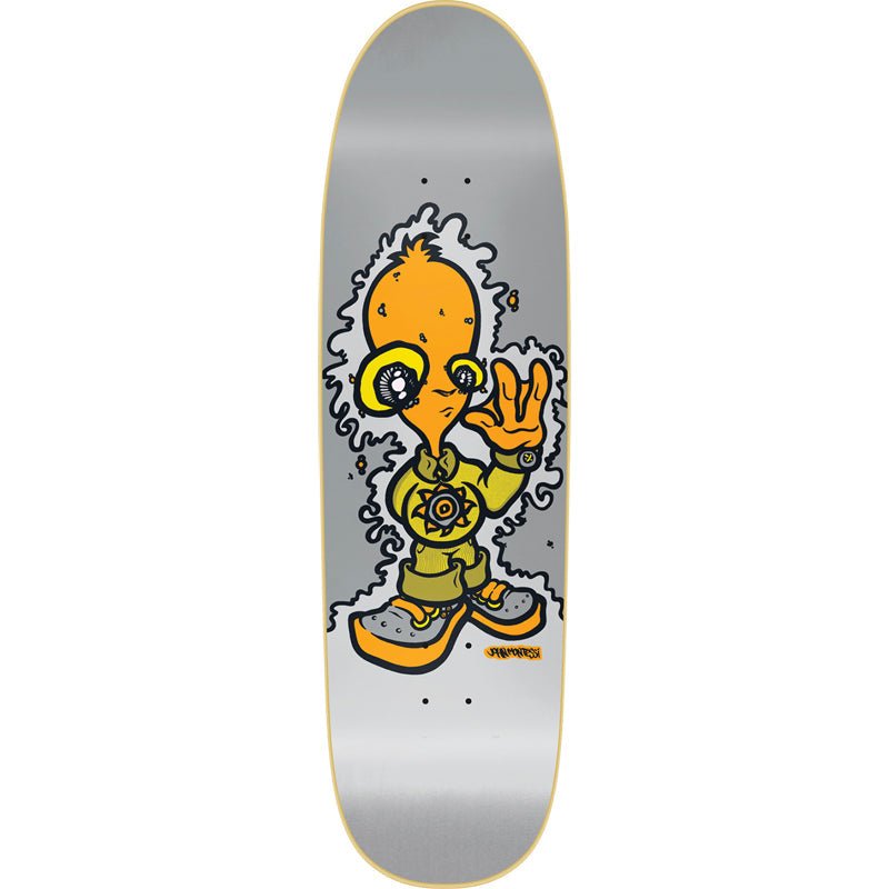 New Deal 8.87" x 32.12" Montesi Alien Grey Screen Print Skateboard Deck - 5150 Skate Shop