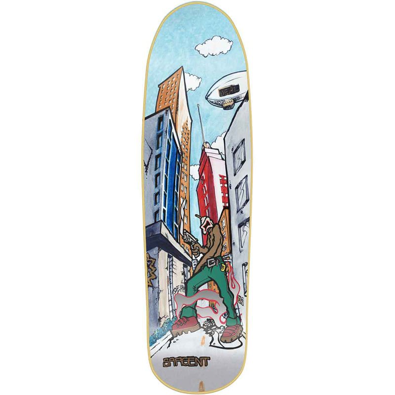 New Deal 9.25" x 32" Danny Sargent Invader Slick Re-Issue Skateboard Deck - 5150 Skate Shop