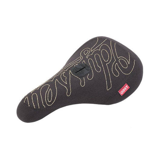 Odyssey Big Stitch Slim Gold (Slim, Pivotal) Black w/Gold Stitch Bicycle Seat 5150 Skate Shop