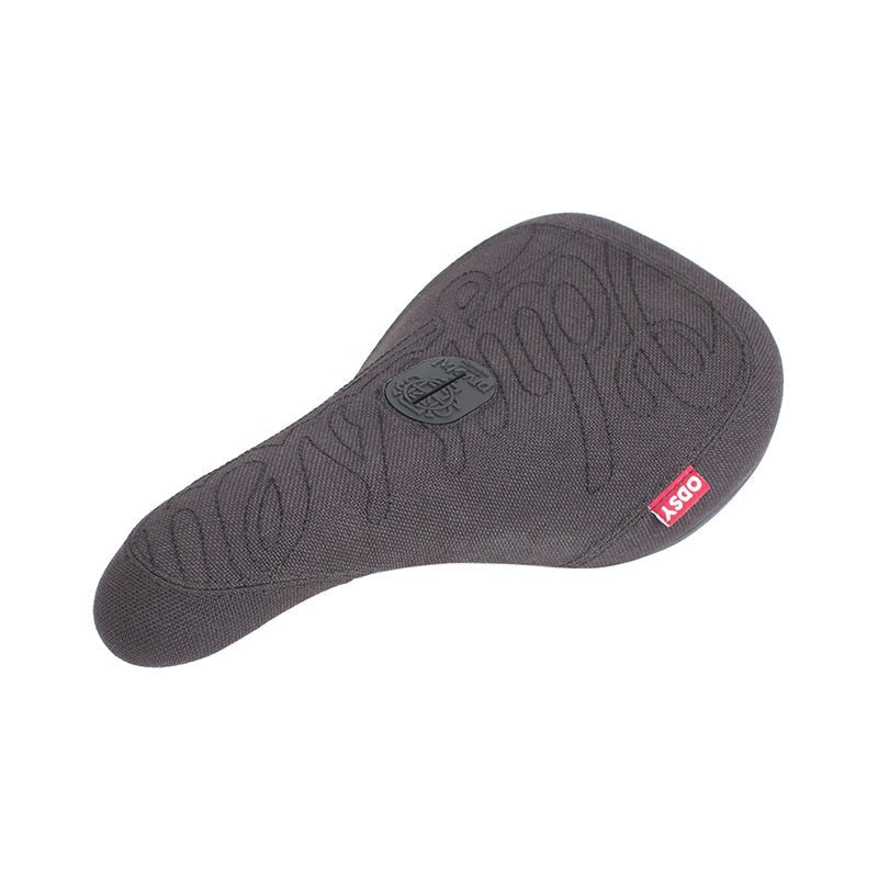 Odyssey Big Stitch Slim (Slim, Pivotal) Black w/Black Stitch Bicycle Seat-5150 Skate Shop