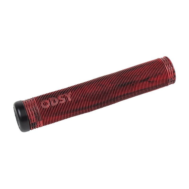 Odyssey BROC 160mm (Broc Raiford Signature) Black/Red Swirl Bicycle Grips-5150 Skate Shop