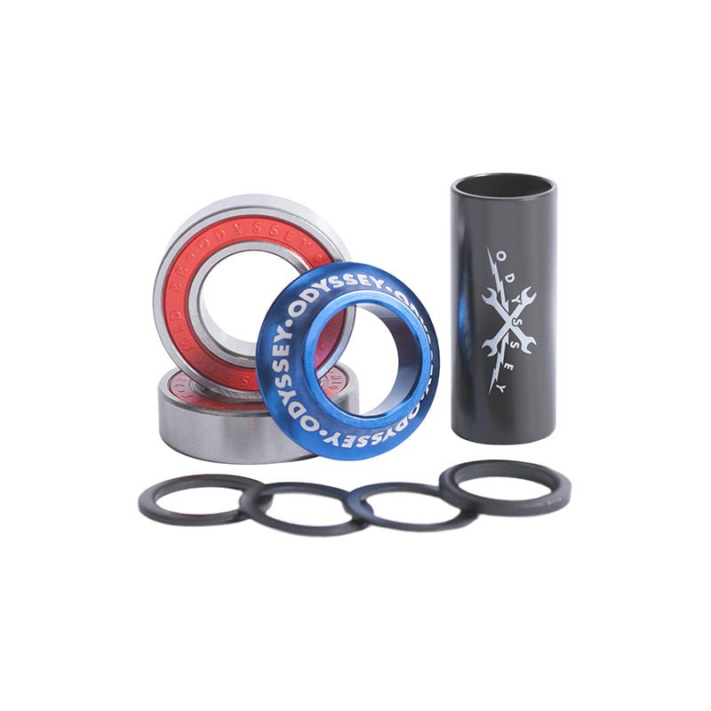 Odyssey Mid Bottom Bracket 19mm Anodized Blue Bicycle Bottom Bracket-5150 Skate Shop
