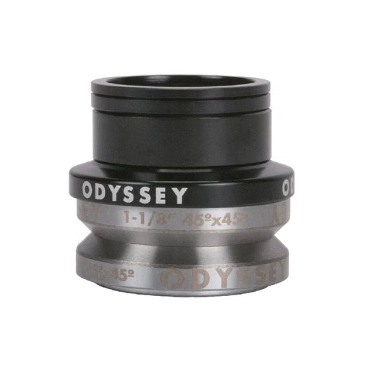 Odyssey Pro Integrated 5mm (1-1/8") Black Bicycle Headset - 5150 Skate Shop