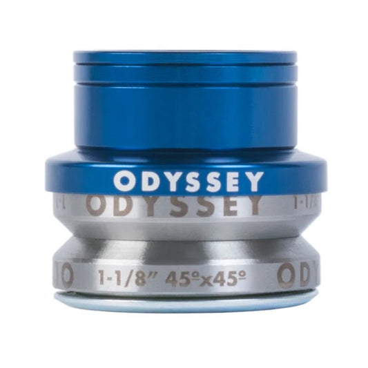 Odyssey Pro Integrated Low 4mm Anodized Blue Bicycle Headset - 5150 Skate Shop