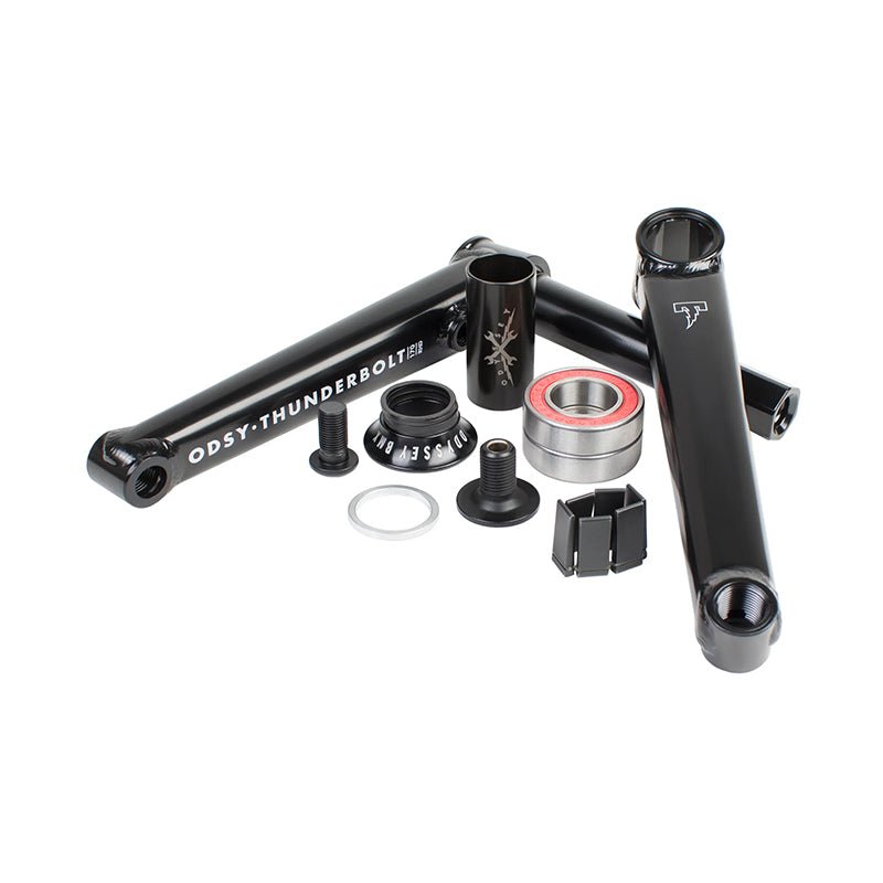 Odyssey Thunderbolt+ wth 22mm Bottom Bracket Rustproof Black with Mid BB 174mm LHD Cranks-5150 Skate Shop