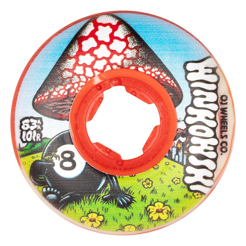 OJ 53mm 101a Erick Winkowski Mushroom Elite White Red Swirl EZ EDGE Skateboard Wheels 4pk - 5150 Skate Shop