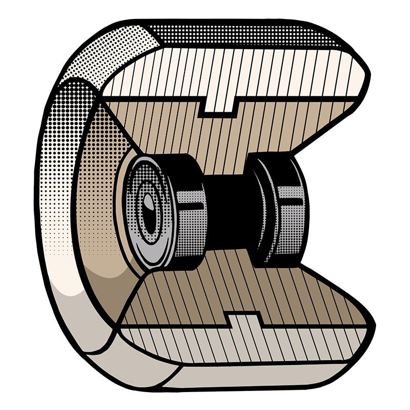 OJ 53mm 101a/95a Double Duro White Mini Combo Skateboard Wheels 4pk-5150 Skate Shop