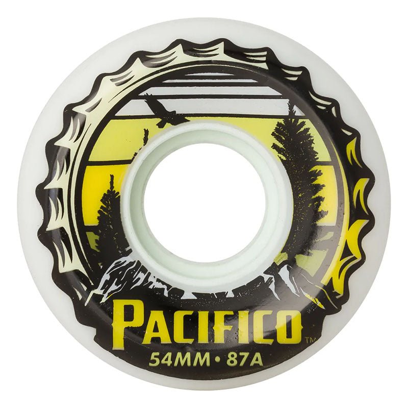 OJ 54mm 87a Pacifico Keyframe White Skateboard Wheels 4pk-5150 Skate Shop