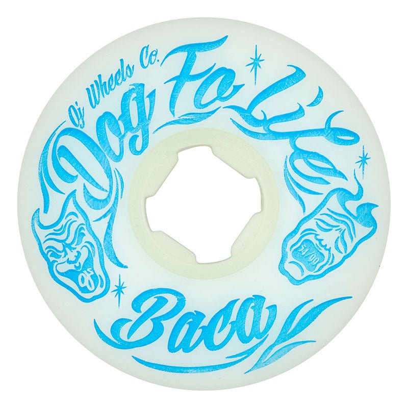 OJ 54mm 99a Sammy Baca Dog Fo Life Original White EZ EDGE Skateboard Wheels 4pk-5150 Skate Shop