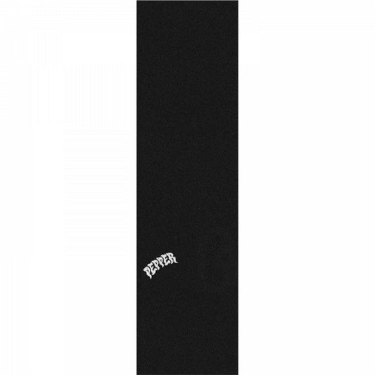 Pepper 9" x 33" Logo Black/White Premium Skateboard Grip Tape 5150 Skate Shop
