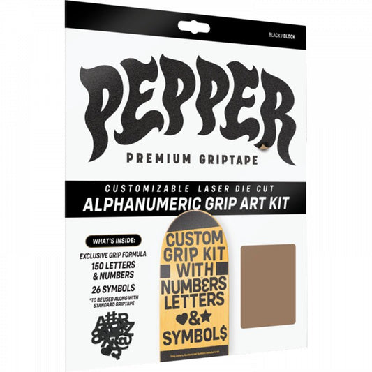 Pepper Custom Grip Kit Die-Cut Pieces Alphanumeric - 5150 Skate Shop