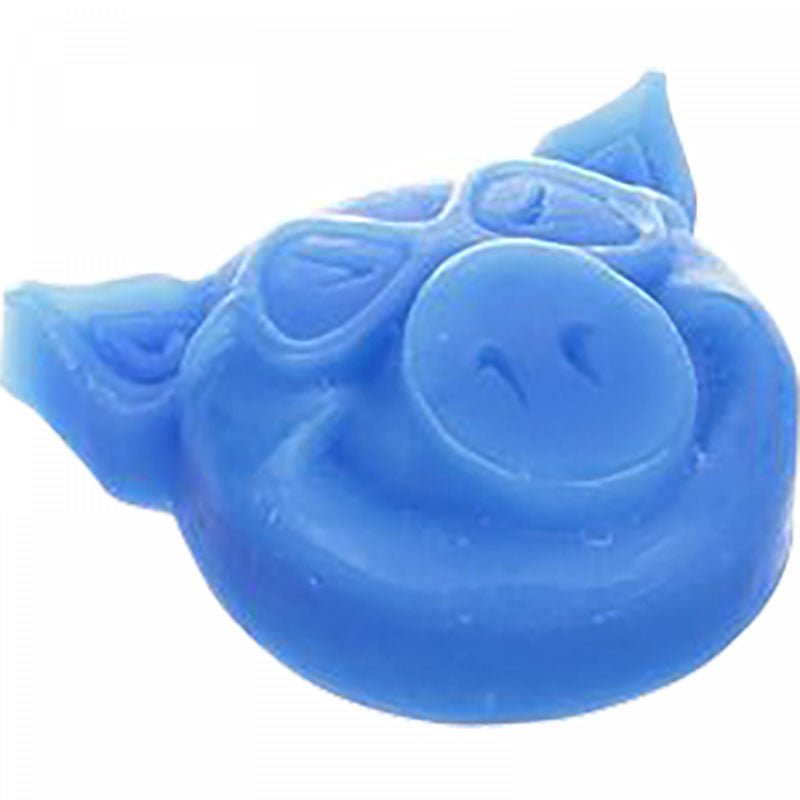 Pig Head Raised Blue Skateboard Curb Wax-5150 Skate Shop