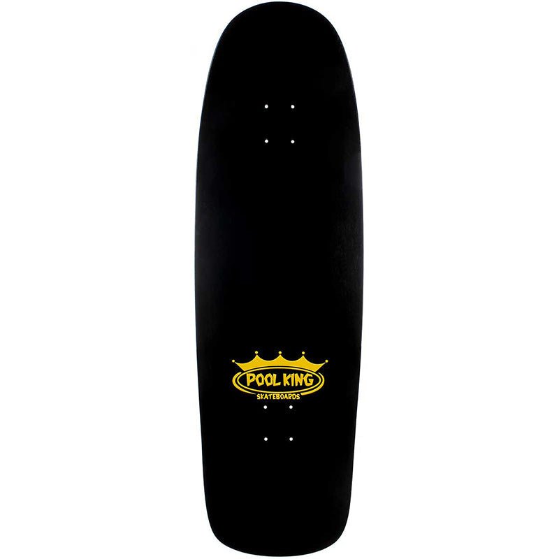 Pool King 10.375" x 33.75" Pirate Black/Yellow Skateboard Deck - 5150 Skate Shop