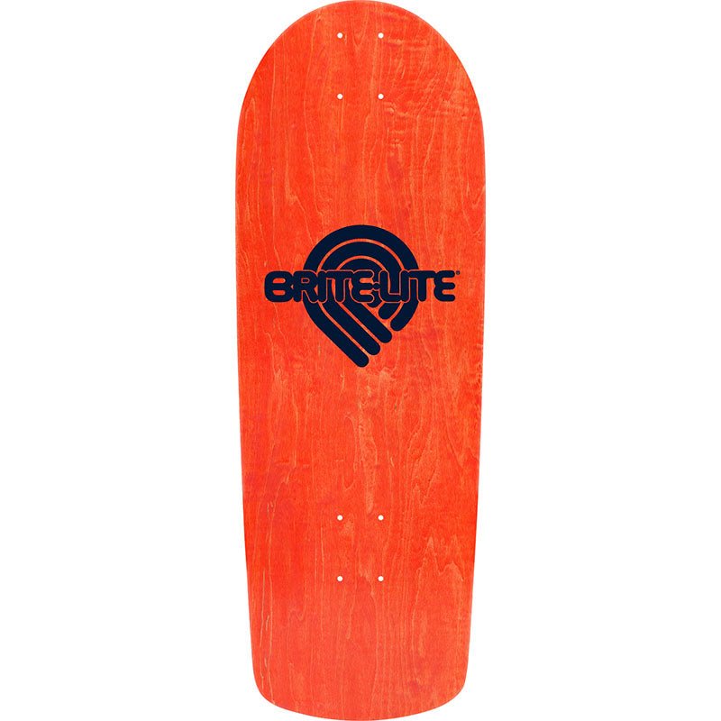 Powell Peralta 10" x 28.25" OG Snub Ray Rodriguez Skull & Sword Reissue Orange Stain Skateboard Deck-5150 Skate Shop