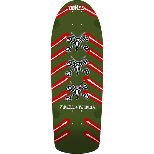 Powell Peralta 10" x 30" OG Rat Bones Olive Green Skateboard Deck-5150 Skate Shop