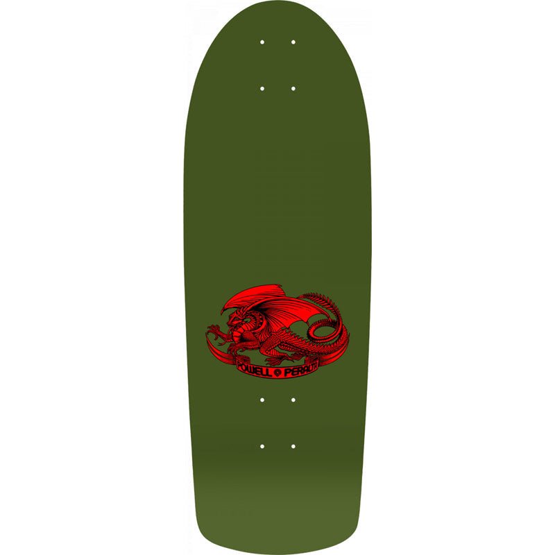 Powell Peralta 10" x 30" OG Rat Bones Olive Green Skateboard Deck - 5150 Skate Shop