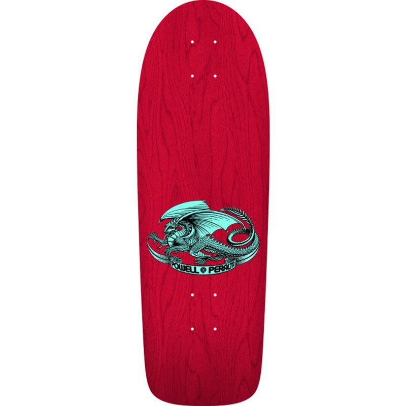 Powell Peralta 10" x 30" OG Ray Rodriguez Skull & Sword Reissue Red Stain Skateboard Deck - 5150 Skate Shop