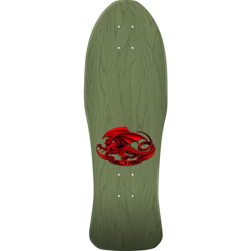 Powell Peralta 10" x 30" Steve Caballero Chinese Dragon Reissue Sage Green Skateboard Deck-5150 Skate Shop