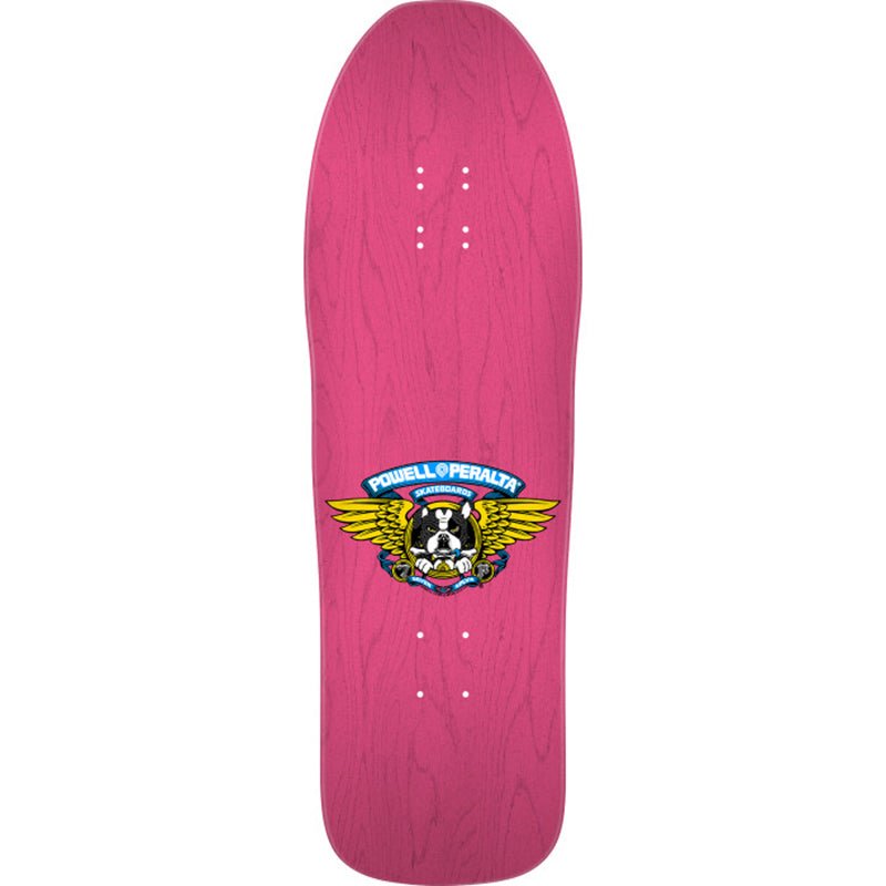 Powell Peralta 10" x 31.5" Frankie Hill Bull Dog Reissue Pink Stain Skateboard Deck-5150 Skate Shop