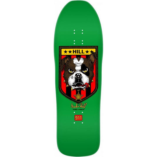 Powell Peralta 10" x 31.5" Frankie Hill Bulldog Green Skateboard Deck - 5150 Skate Shop