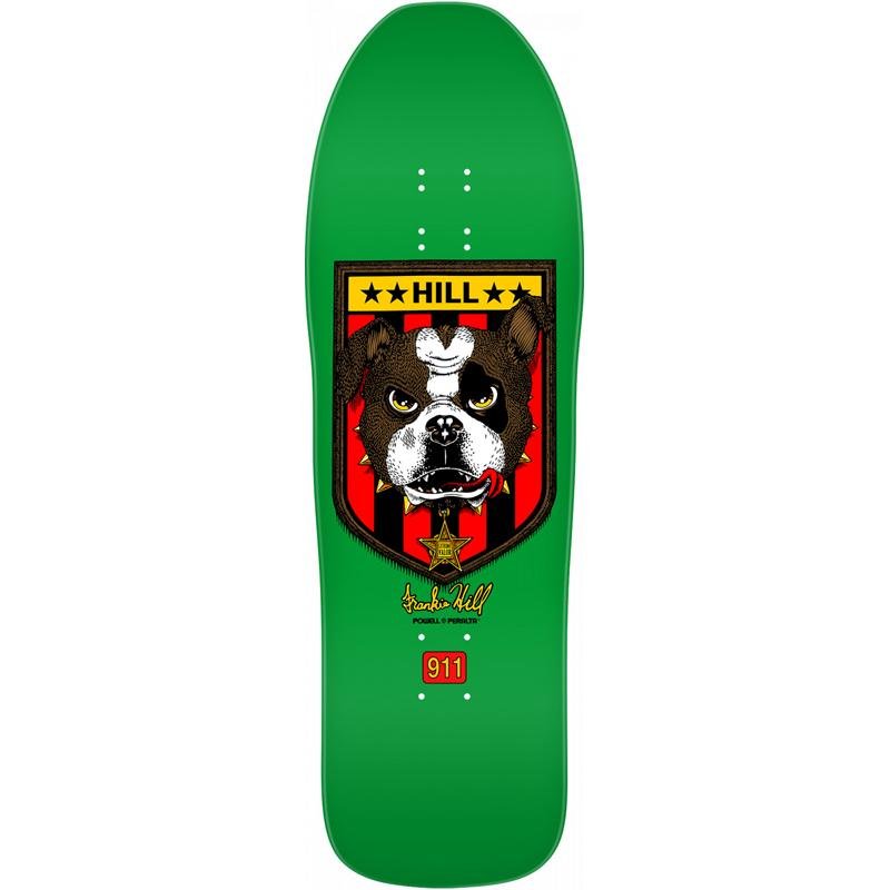 Powell Peralta 10" x 31.5" Frankie Hill Bulldog Green Skateboard Deck-5150 Skate Shop