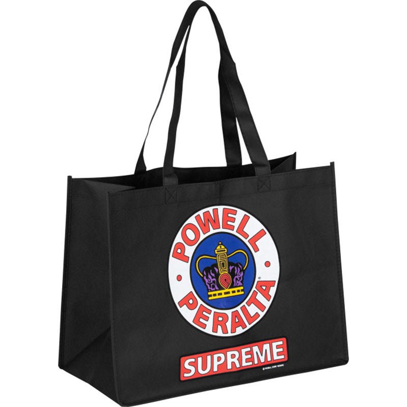 Powell Peralta 12" x 16" Supreme Shopping Bag Non Woven Black - 5150 Skate Shop