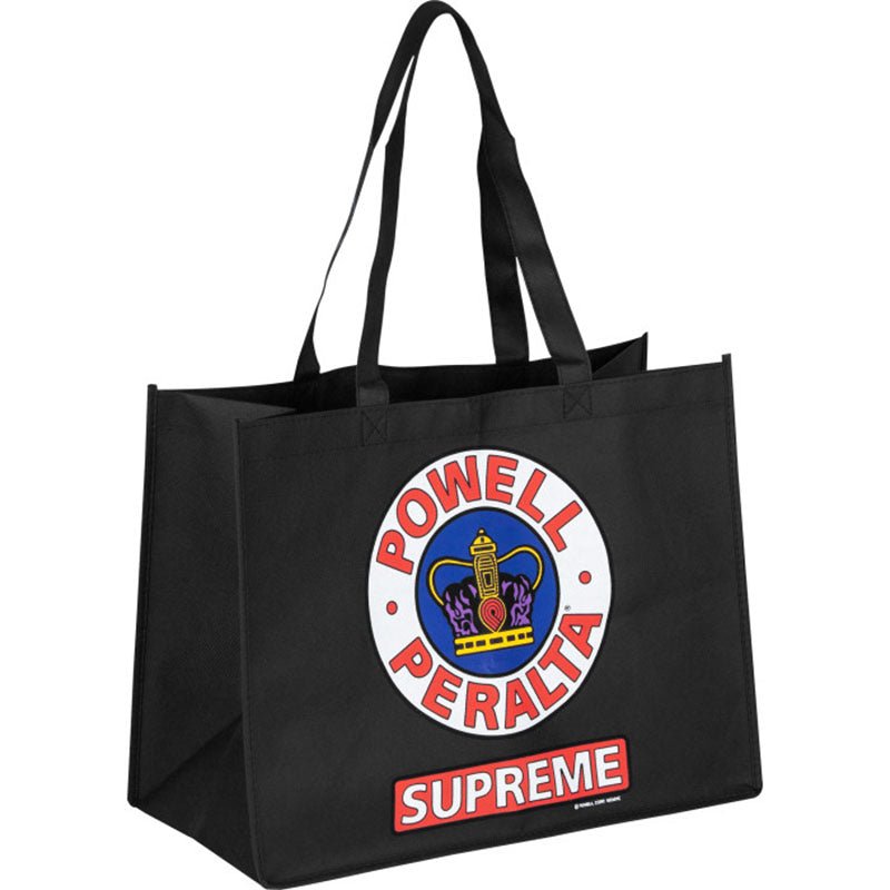 Powell Peralta 12" x 16" Supreme Shopping Bag Non Woven Black-5150 Skate Shop