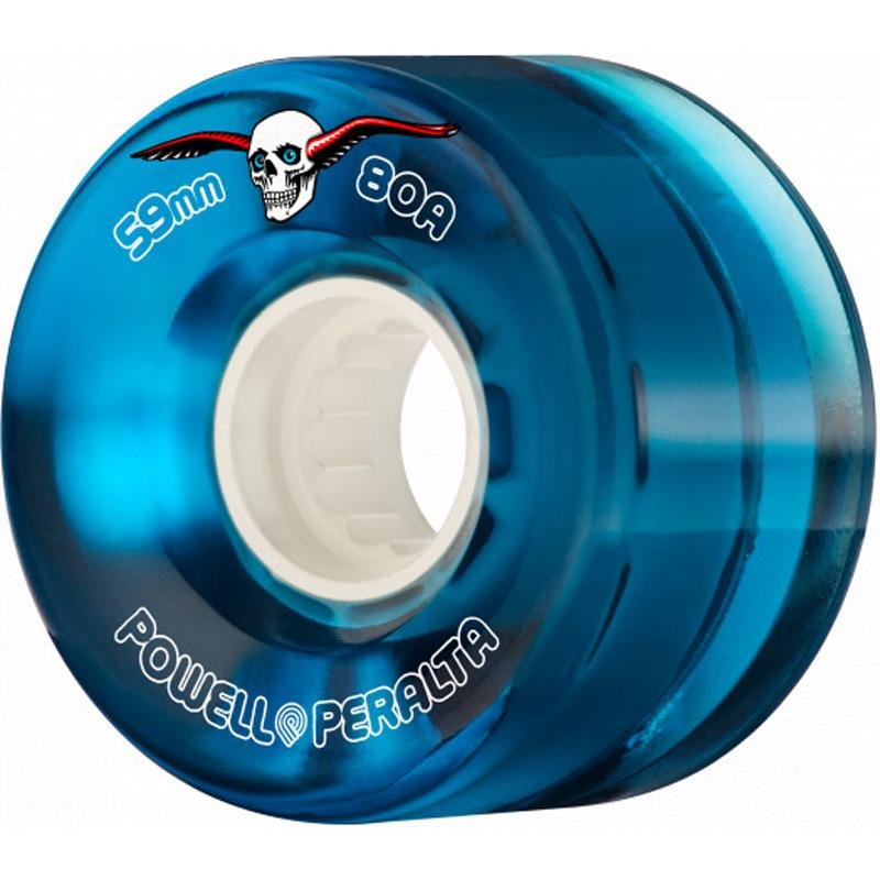 Powell Peralta 59mm 80a Clear Cruiser Blue Skateboard Wheels 4pk-5150 Skate Shop