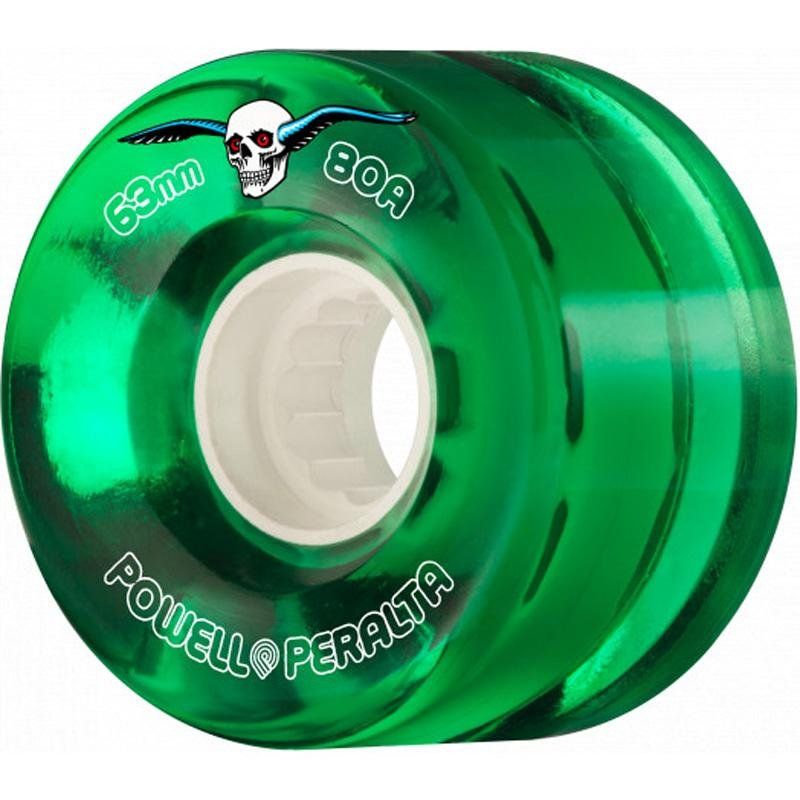 Powell Peralta 63mm 80a Clear Cruiser Green Skateboard Wheels 4pk 5150 Skate Shop