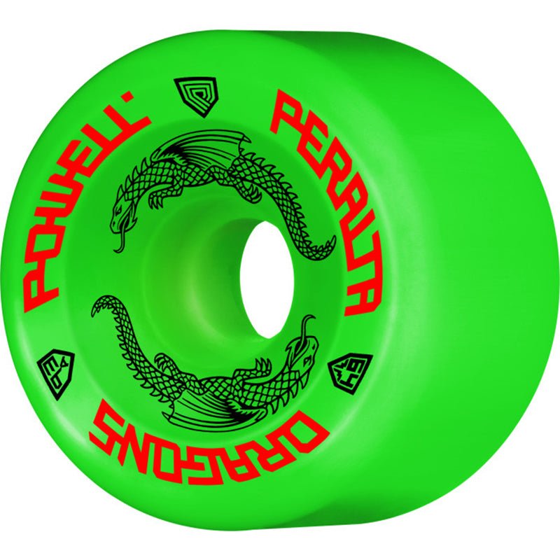 Powell Peralta 64mm x 36mm 93a Dragon Formula Green Skateboard Wheels 4pk - 5150 Skate Shop