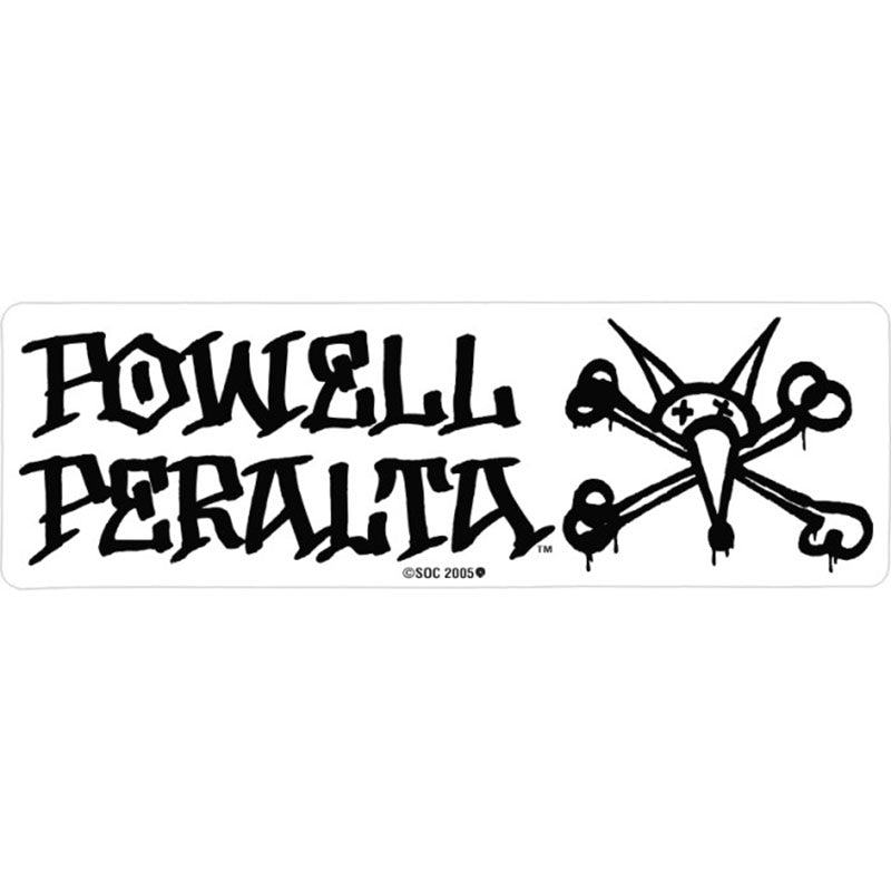 Powell Peralta 7" x 2-1/4" Vato Rat Sticker Black/Clear - 5150 Skate Shop