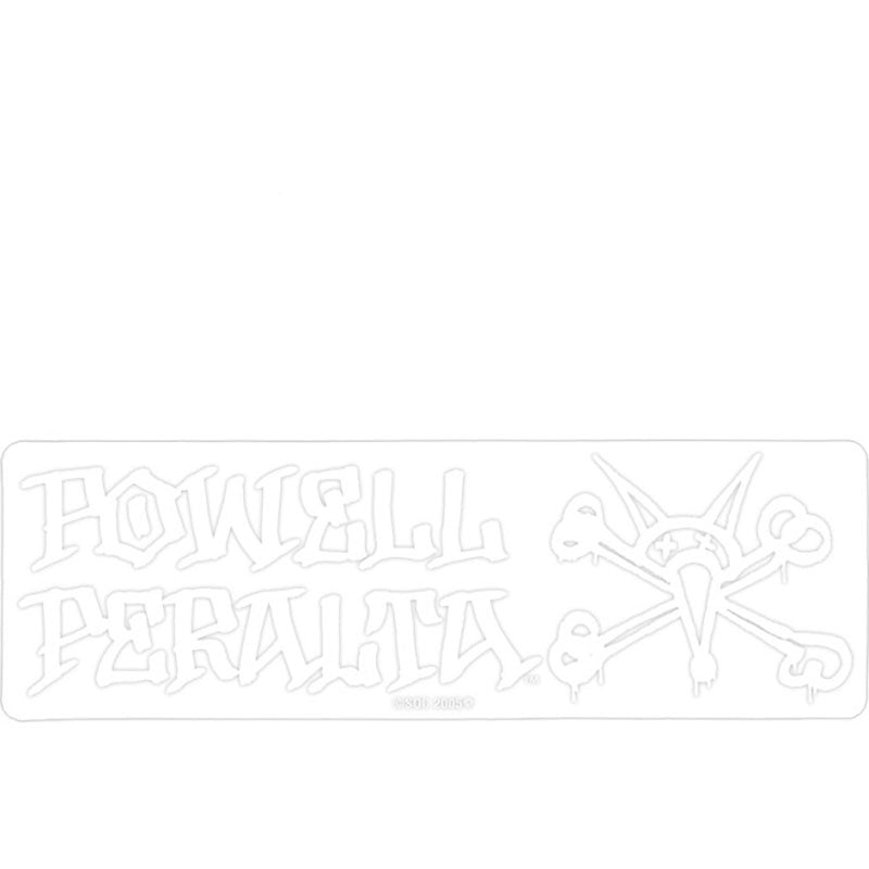 Powell Peralta 7" x 2-1/4" Vato Rat Sticker White/Clear-5150 Skate Shop