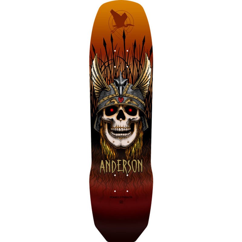 Powell Peralta 8.45" x 31.8" Pro Andy Anderson Heron 7-Ply Maple Rust Skateboard Deck-5150 Skate Shop