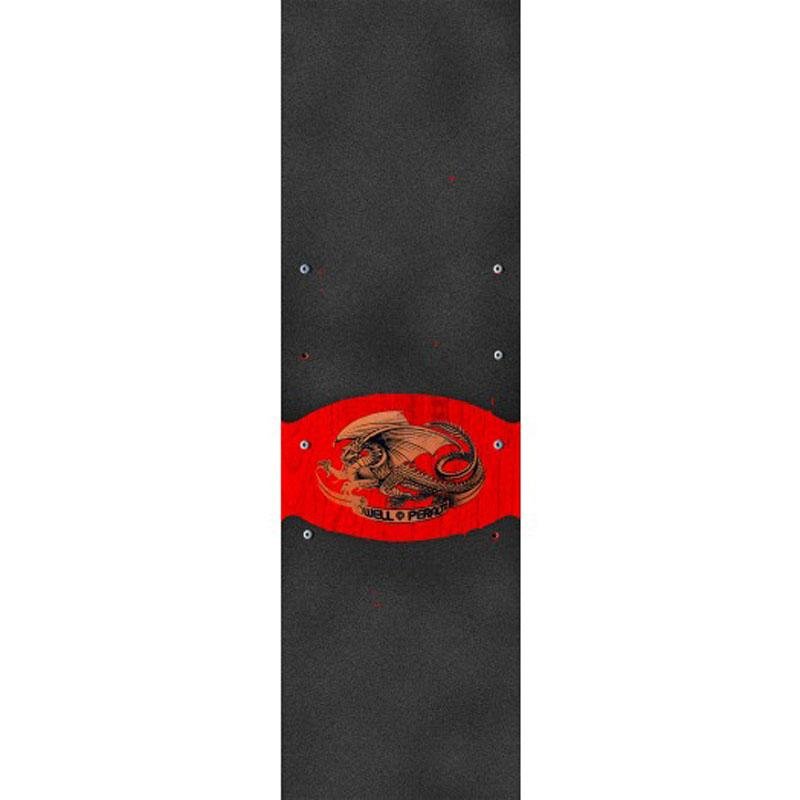 Powell Peralta 9" x 33" Red Oval Dragon Skateboard Grip Tape - 5150 Skate Shop