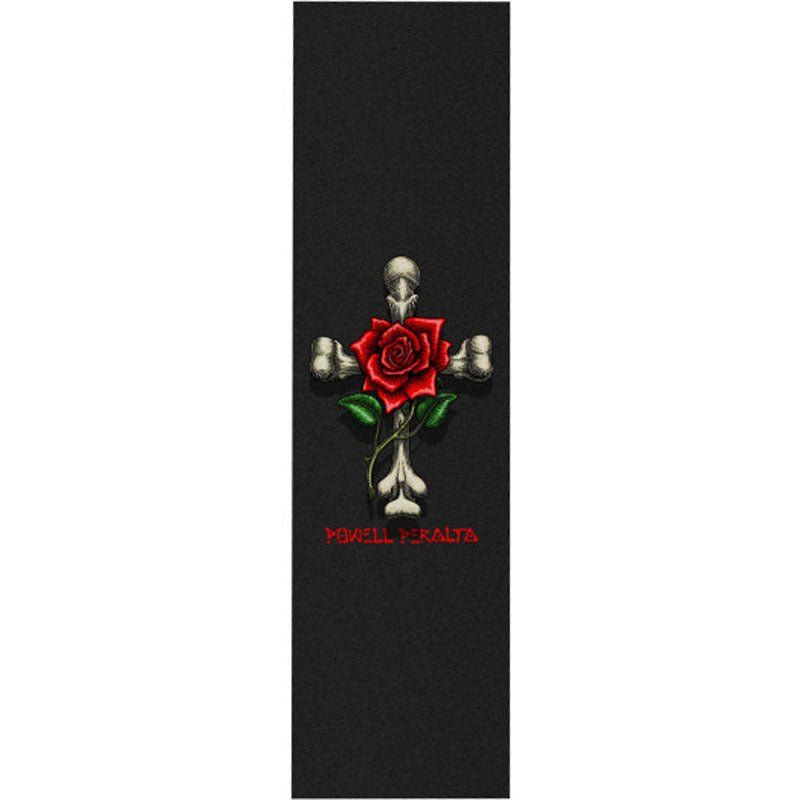 Powell Peralta 9" x 33" Rose Cross Black Skateboard Grip Tape 1pc 5150 Skate Shop
