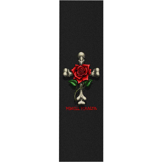 Powell Peralta 9" x 33" Rose Cross Black Skateboard Grip Tape 1pc 5150 Skate Shop
