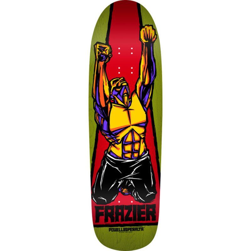 Powell Peralta 9.5" x 32" Mike Frazier Yellow Man 2 Reissue Green Skateboard Deck - 5150 Skate Shop