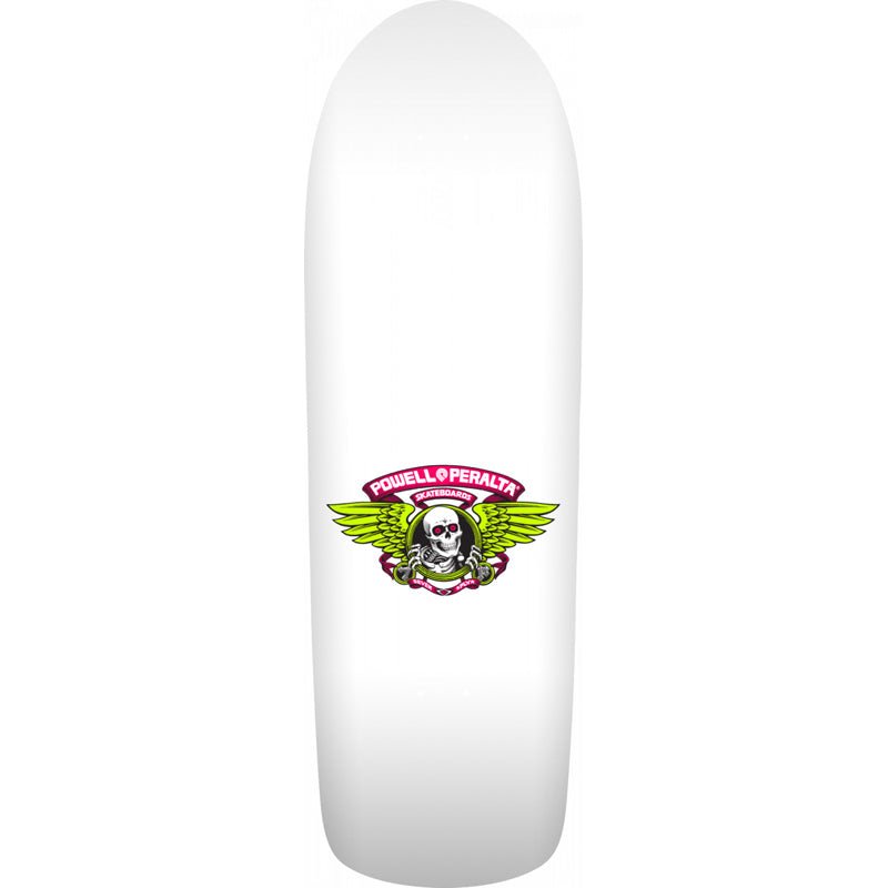 Powell Peralta 9.89" x 31.32" Old School Ripper White/Pink Skateboard Deck - 5150 Skate Shop