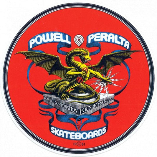 Powell Peralta Banner Dragon Sticker-5150 Skate Shop