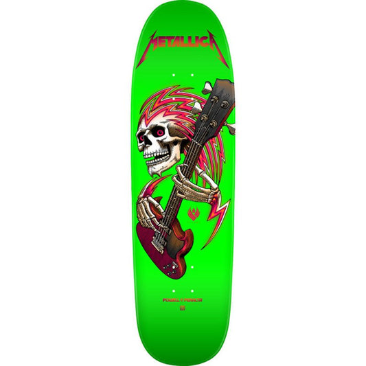 Powell Peralta Metallica Collab 9.265" x 32" Flight Shaped Lime Green Skateboard Deck-5150 Skate Shop