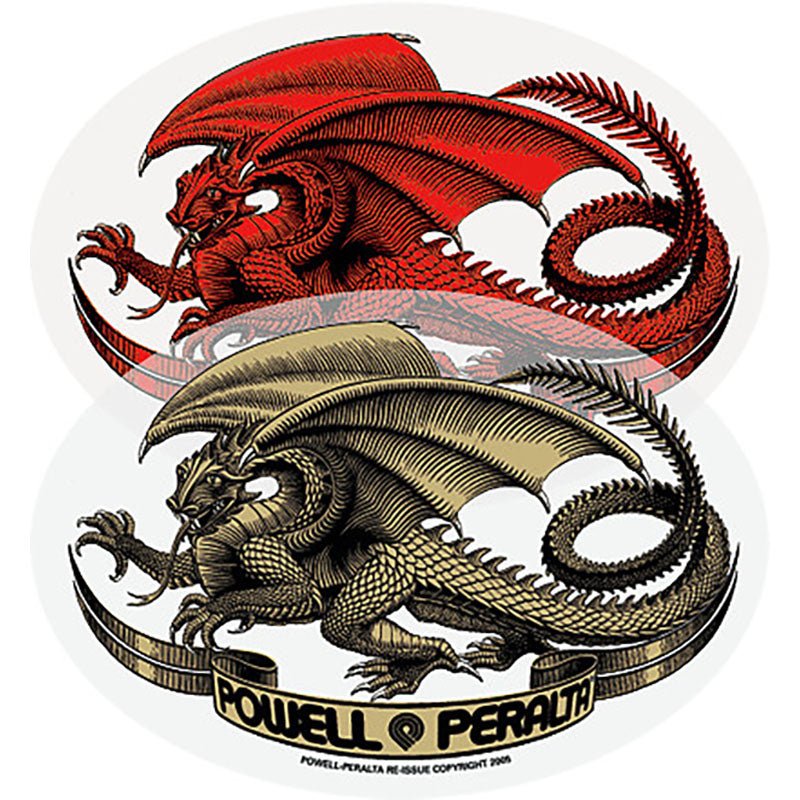 Powell Peralta Oval Dragon Sticker - 5150 Skate Shop