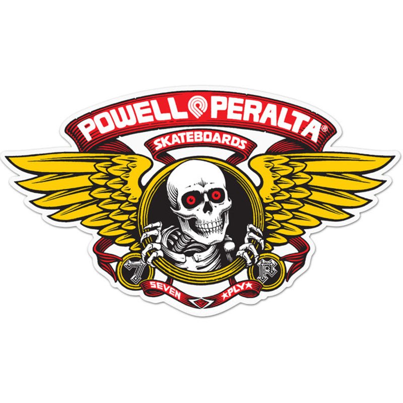 Powell Peralta Skateboards Winged Ripper 5 inch Single RED Die-Cut Sticker - 5150 Skate Shop
