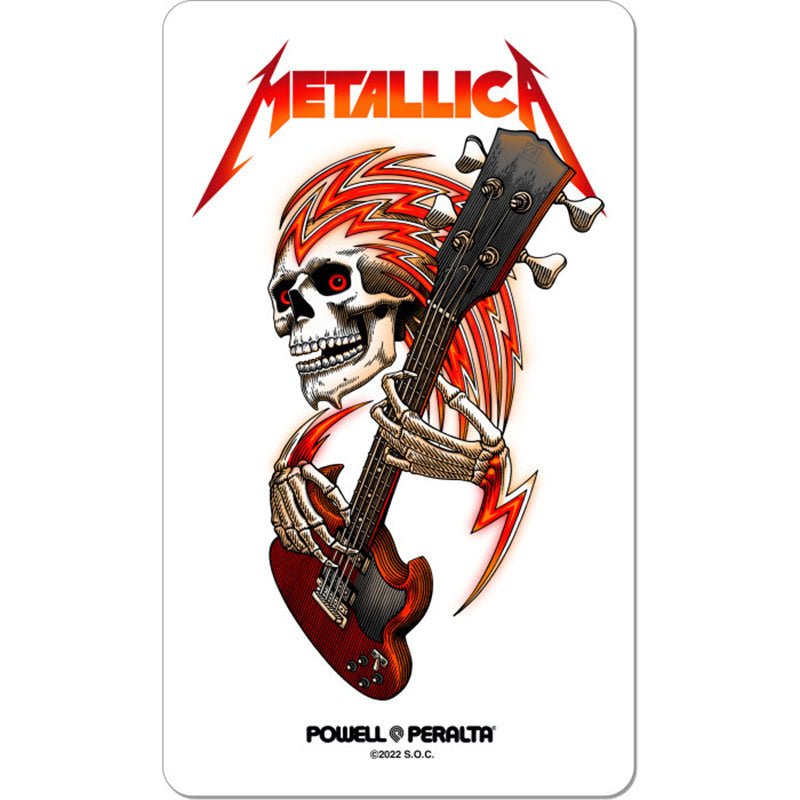 Powell Peralta Skateboards x Metallica Collab 4" x 6.5" Sticker-5150 Skate Shop