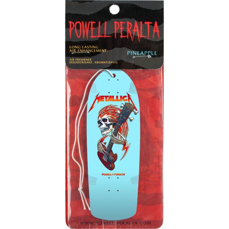 Powell Peralta x Metallica Collab Light Blue Air Freshener 5150 Skate Shop