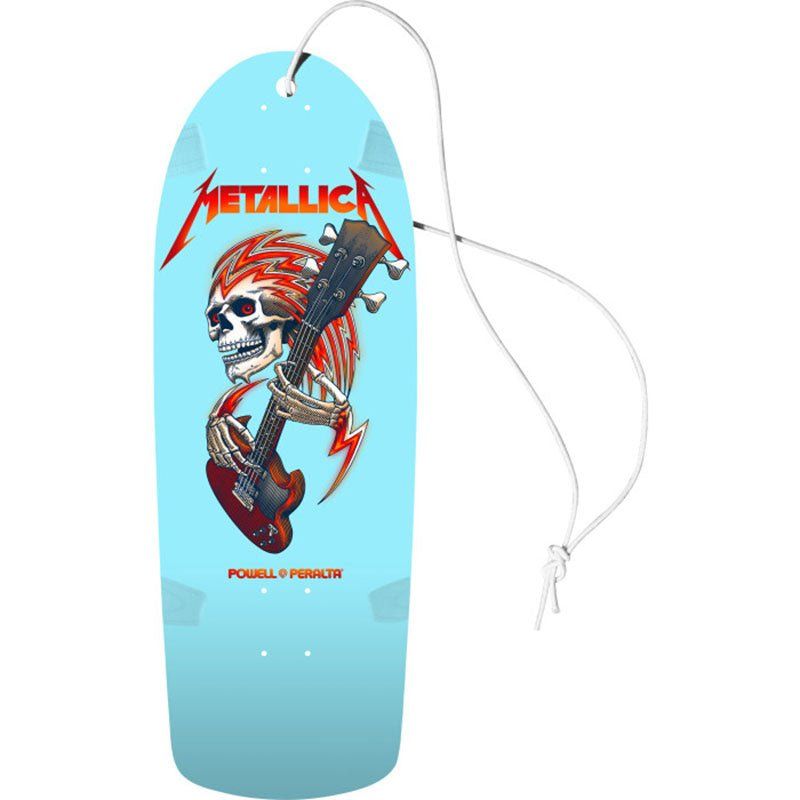 Powell Peralta x Metallica Collab Light Blue Air Freshener 5150 Skate Shop